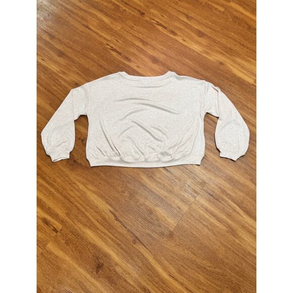 NWOT! Ivory Ella Long Sleeve Cropped Top Size Small in Light Pink - Picture 3 of 4